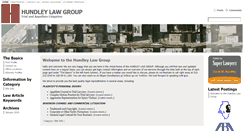 Desktop Screenshot of hundleylaw.com